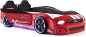 Speed Race autobed rood - kinderbed met licht, geluid en bluetooth - autobed met bekleding