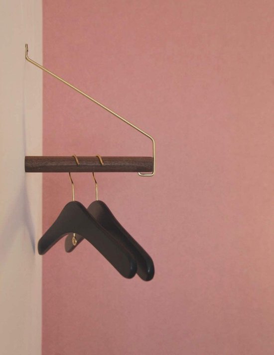 4 Planken Kledingstandaard Fyssnn Vrijstaand Kledingrek, Stabiel, Vloermontage, Kledingstandaard, Goudkleurig, Geschikt Voor Het Ophangen Van Kleding En Voor Het Opbergen Van Kledingrek Met Ophangplanken