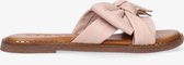 Tango | Audrey 1-e pink bow slipper - cognac sole | Maat: 42