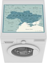 Wasmachine beschermer mat - Illustratie van Oekraïne met een kader - Breedte 55 cm x hoogte 45 cm
