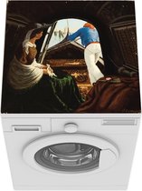 Wasmachine beschermer mat - Gondola excursion - schilderij van Julius Exner - Breedte 60 cm x hoogte 60 cm