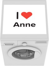 Wasmachine beschermer - Wasmachine mat - I love - Anne - Meisje - 55x45 cm - Droger beschermer