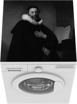 Wasmachine beschermer mat - Johannes Uyttenbogaert - Schilderij van Rembrandt van Rijn - Breedte 60 cm x hoogte 60 cm