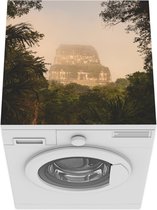 Wasmachine beschermer mat - Guatemala - Bladeren - Mist - Breedte 60 cm x hoogte 60 cm