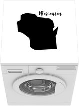 Wasmachine beschermer mat - Wisconsin illustratie - Breedte 60 cm x hoogte 60 cm