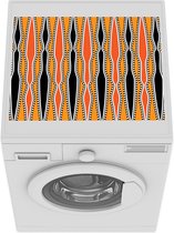 Wasmachine beschermer mat - Abstract - Patronen - Oranje - Breedte 55 cm x hoogte 45 cm