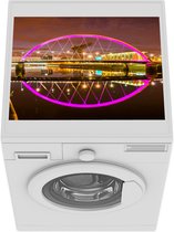 Wasmachine beschermer mat - Glasgow - Schotland - Roze - Breedte 55 cm x hoogte 45 cm