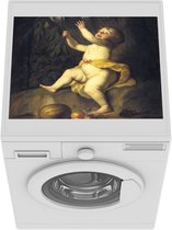 Wasmachine beschermer mat - Fruitplukkend kind - Gerrit van Honthorst - Breedte 55 cm x hoogte 45 cm