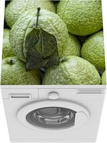 Wasmachine beschermer mat - De groene harde buitenkant van de sappige guave - Breedte 60 cm x hoogte 60 cm