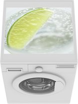 Wasmachine beschermer mat - Glas gin tonic met een schijfje limoen - Breedte 55 cm x hoogte 45 cm