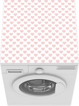 Wasmachine beschermer - Wasmachine mat - Valentijn - Hartjes - Romantisch cadeau - Patronen - 60x60 cm - Droger beschermer