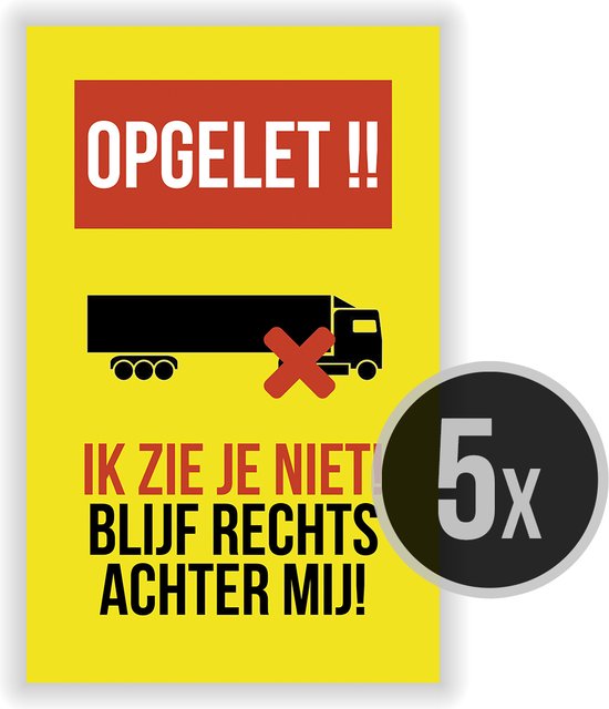 Dode Hoek Stickers - Kant-en-Klare Stickers | Hoge Kwaliteit en