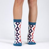 Colorcool Dames Sokken | Tranquila Retro Socks - Mixed| Katoen  | None | Normale boord - Naadloos - Geen Padding