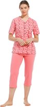 Pastunette dames pyjama capri 20221-176-4 - Rose - 44