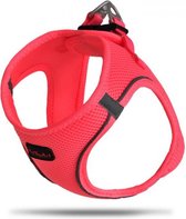 PetTagArt  Air-Mesh Hondentuig- SMALL-Neon Rooz