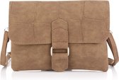 Dames - Schoudertas - Crossbodytas - Heuptas - Naturel/Camel - Effen