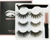 3 Paar Magnetische Nepwimpers met Lijm( Eyeliner) #001 Stijl # Mixing Style