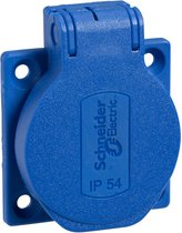 Schneider Electric PKS52B Prise encastrée IP54, IK08 Blauw