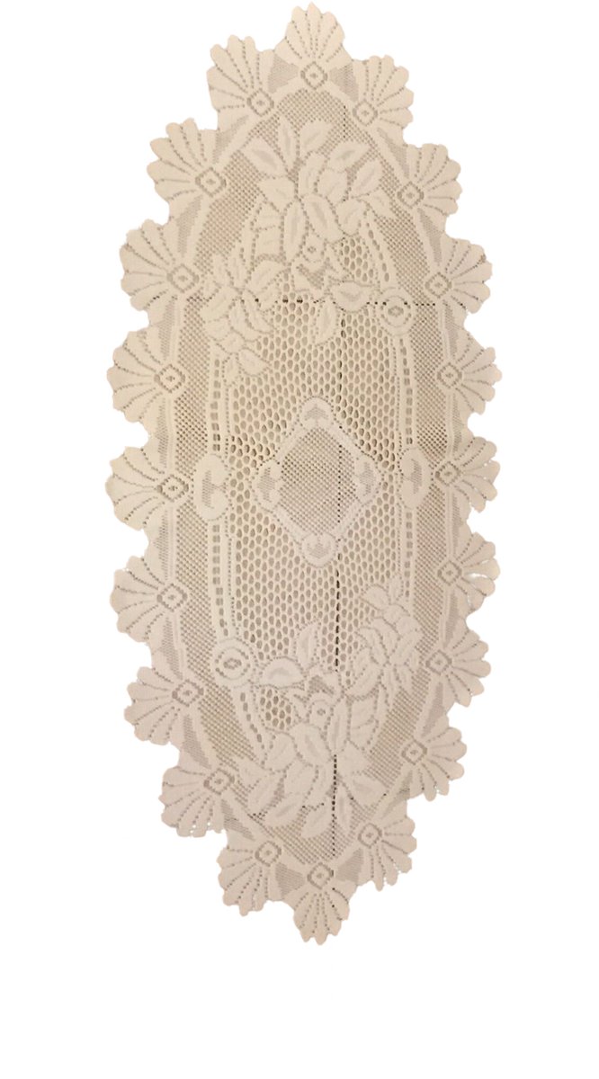 Siervolle Tafelkleed / Tafel Decoratie | Tafellaken / Versiering | Bloemen Print | 80x40 CM - Creme