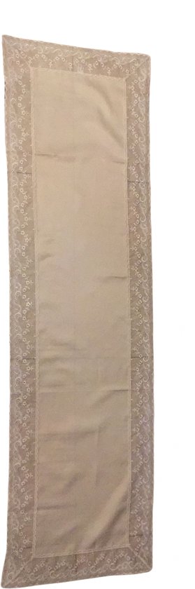 Siervolle Tafelkleed / Tafelloper | Tafellaken / Versiering | 40x110 CM - Creme