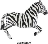 Zebra Folie Ballon 75 x 103 cm