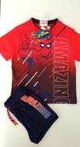Spiderman Kledingset - T-shirt + Korte broek - Maat 128