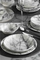 Kutahya porselein nano marmer marble serviesset (24 delig) 6 personen - NNTS24Y2893313