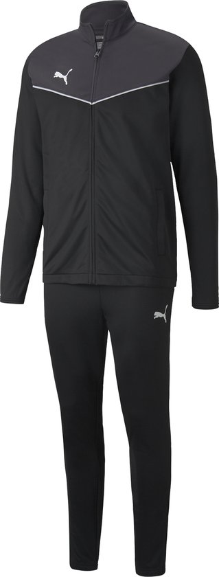 PUMA individualRISE Tracksuit Heren Trainingspak - Zwart - Maat S