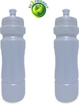 Waterflessen 850ml x2 - Kind/volwassenen - Parelmoer - Bidons - drinkfles