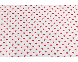 Zijdepapier vloeipapier inpakpapier hartjes zijdevloei - 50x70 cm 17gr - 100 vellen - Verhuispapier - knutselen - inpakken en beschermen