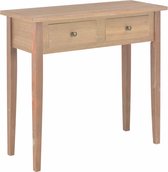 Sidetable 79x30x74 cm hout bruin