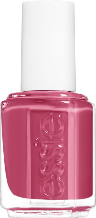 Flesje Essie nagellak in de kleur roze met glanzende finish, met witte dop.