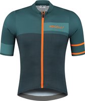 Rogelli Block - Fietsshirt Korte Mouwen - Heren - Maat XL - Groen, Oranje