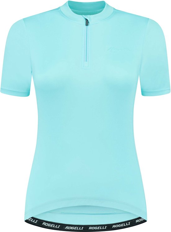 Rogelli Core Fietsshirt Dames - Korte Mouwen - Wielrenshirt - Lichtblauw -Maat XL