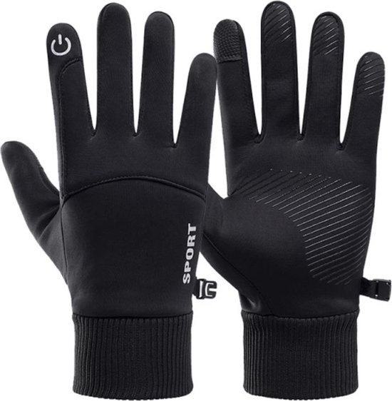 Gants d'hiver Noir pour Homme Femme Imperméable antidérapants écran tactile  ski