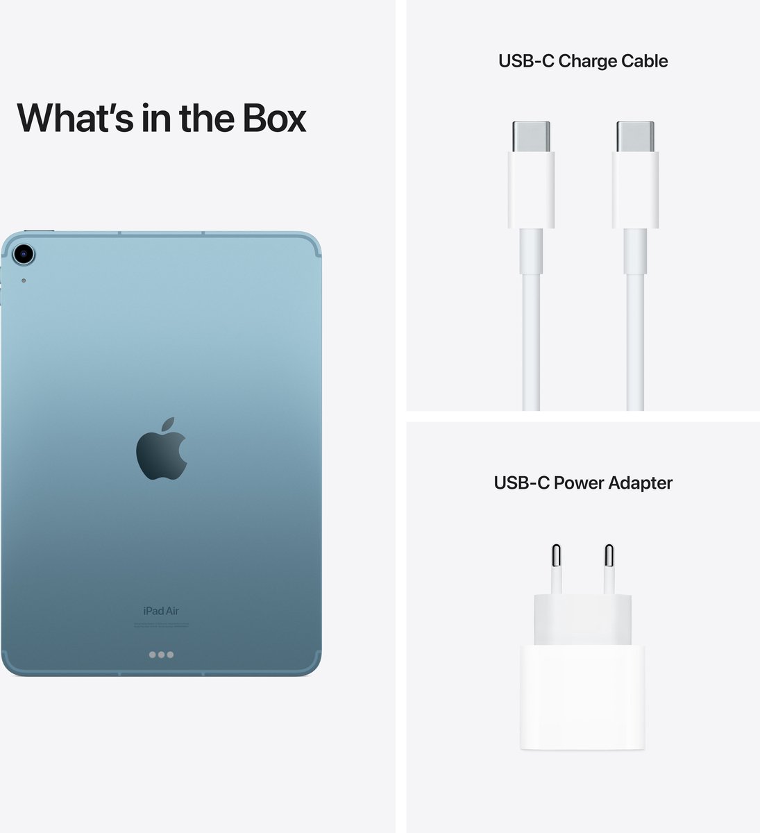 Apple iPad Air 2022 10,9" Liquid Retina WiFi 5G 256GB Blauw M1-chip Touch ID USB-C Camera - Afbeelding 5