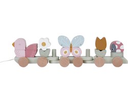 foto van Little Dutch - Blokkentrein Flowers & Butterflies FSC