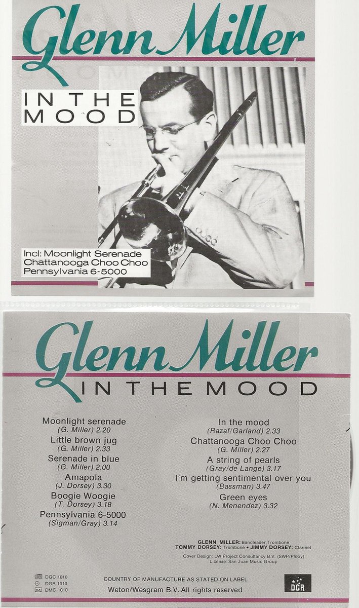 GLENN MILLER - IN THE MOOD - CD