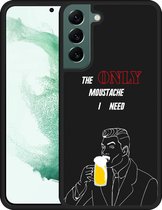 Galaxy S22+ Hardcase hoesje Only Beer Moustache - Designed by Cazy