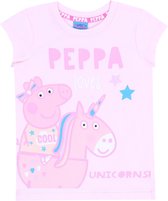 Roze T-shirt, Peppa Pig / 92