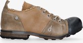 Yellow cab | Industrial 9-d camel canvas/suede lace up shoe - black sole | Maat: 43