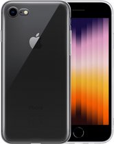 Hoesje Geschikt voor iPhone SE 2022 Hoesje Siliconen Case Hoes - Hoes Geschikt voor iPhone SE (2022) Hoes Cover Case - Transparant