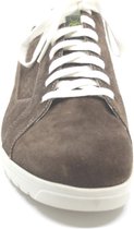 2055 Gijs K taupe witte accenten sneaker (Maat - 9,5, Kleur - Taupe)