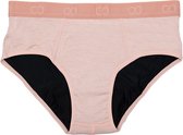 Moodies Undies - menstruatie- en incontinentie ondergoed - Bamboe Hipster - Heavy kruisje - Roze - maat XXL