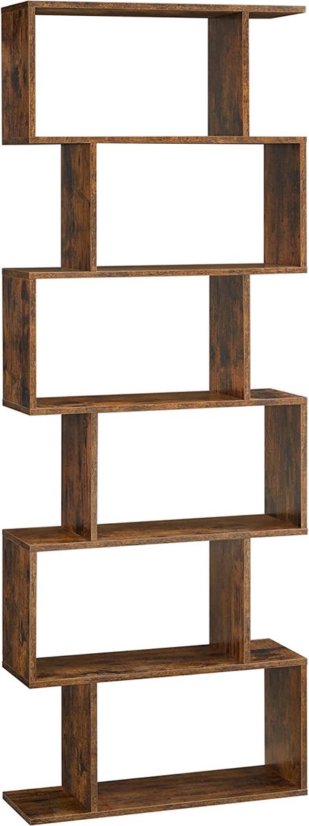 Soph&Tess - Boekenkast Vintage - Kast Voor Boeken - Opbergkast - Rechthoekige Vakken - 70 cm - Vintage hout