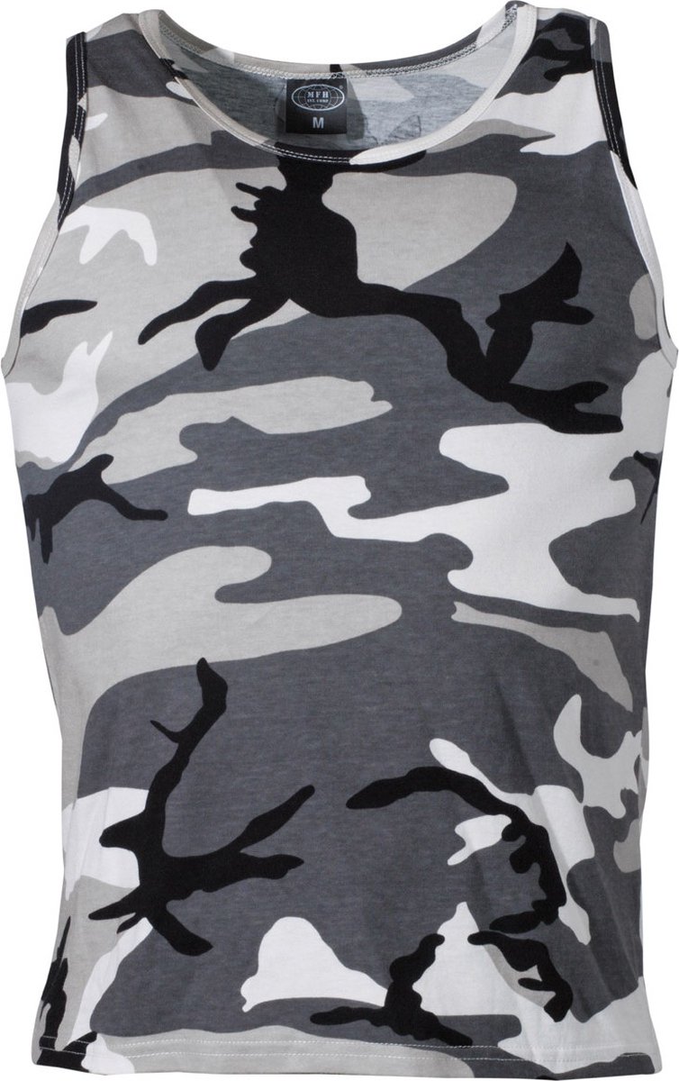 MFH US Tanktop – 170 g/m² Urban Camouflage