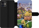 Bookcase Geschikt voor iPhone 12 Pro telefoonhoesje - Rotterdam - Nederland - Boom - Met vakjes - Wallet case met magneetsluiting