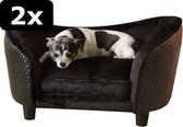 2x - SOFA SNUGGLE BRN WICK 68X41X38C