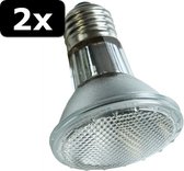 2x HALOGEEN SPOT LAMP ES 75W