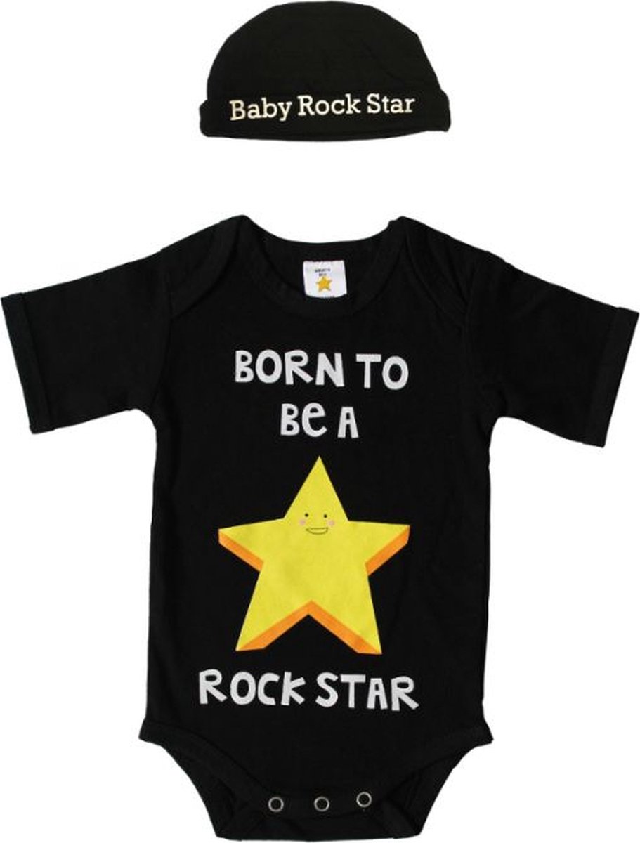 Bodytalk Romper Born To Be a Rock Star Met Muts MT. 50/56